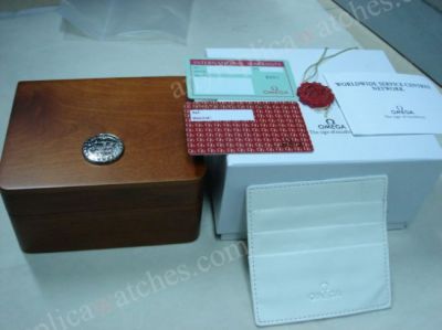 Replacement Omega Watch Box Replica - Brown Wood Box